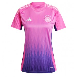 Saksa Jalkapallovaatteet Naisten Vieraspaita EM-Kisat 2024 Lyhythihainen